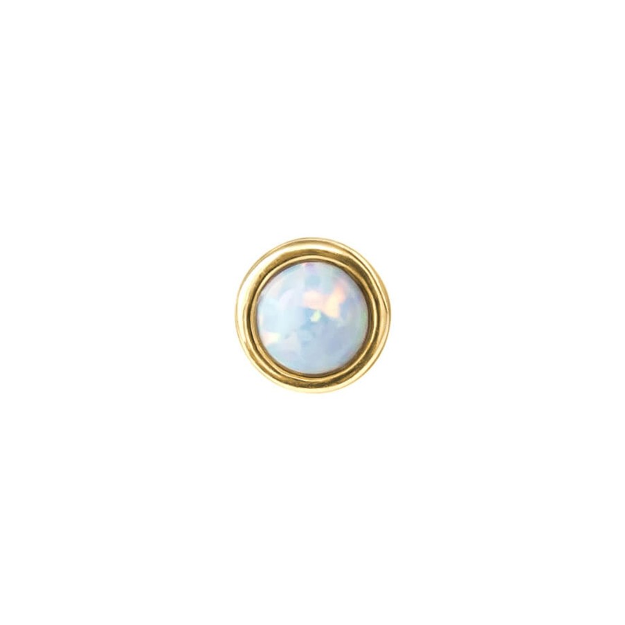 Piercing Jewelry Ask & Embla | Opal Dew Threadless End (14K ) Gold