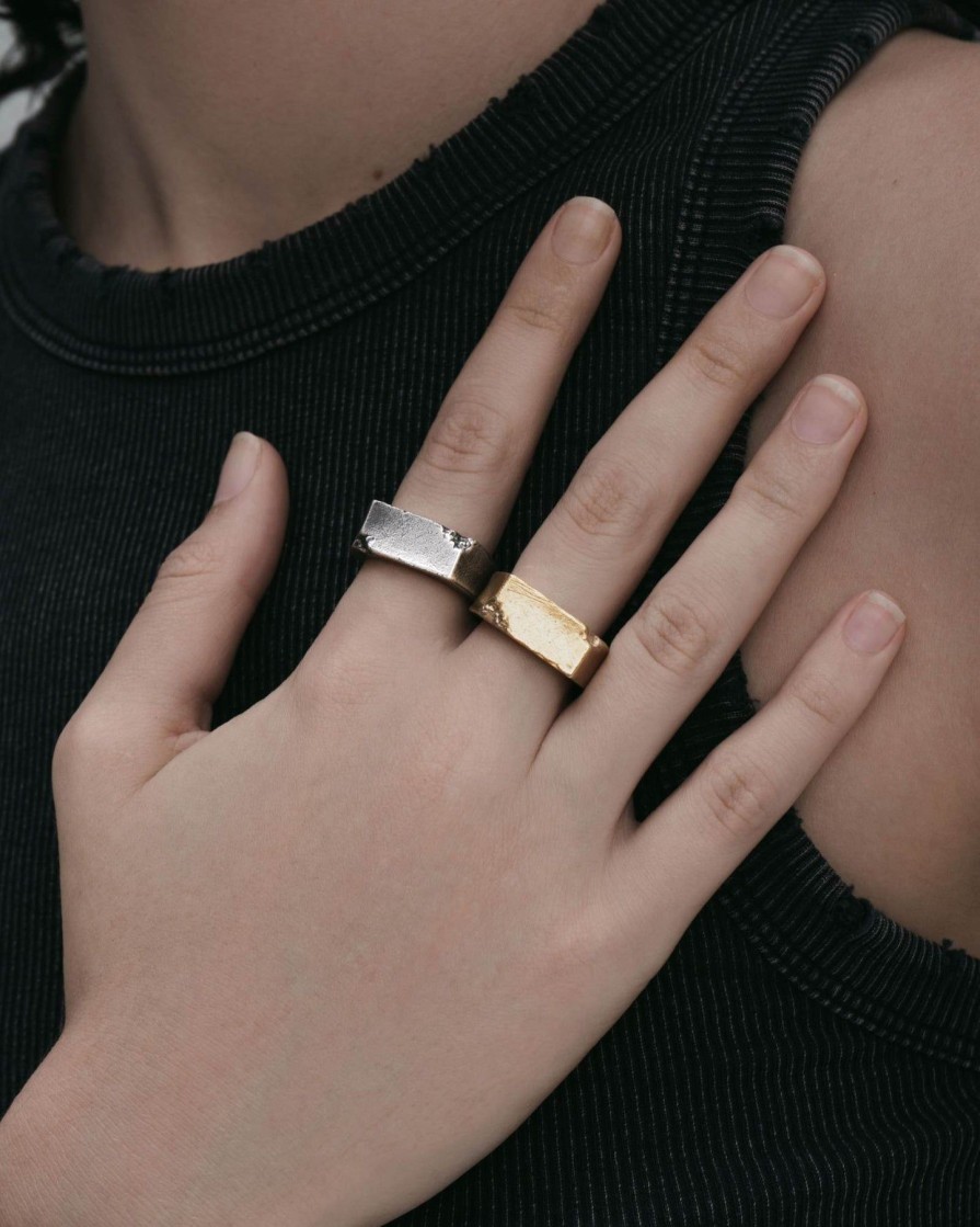 Rings Ask & Embla | Brute Signet Ring