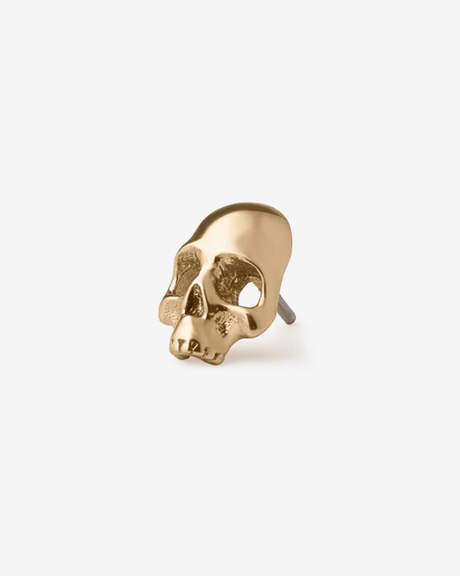 Piercing Jewelry Ask & Embla | Cranium Threadless End (14K ) Gold