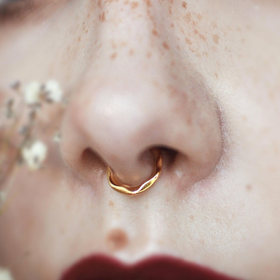 Piercing Jewelry Ask & Embla | Hark Hammered Ring Clicker