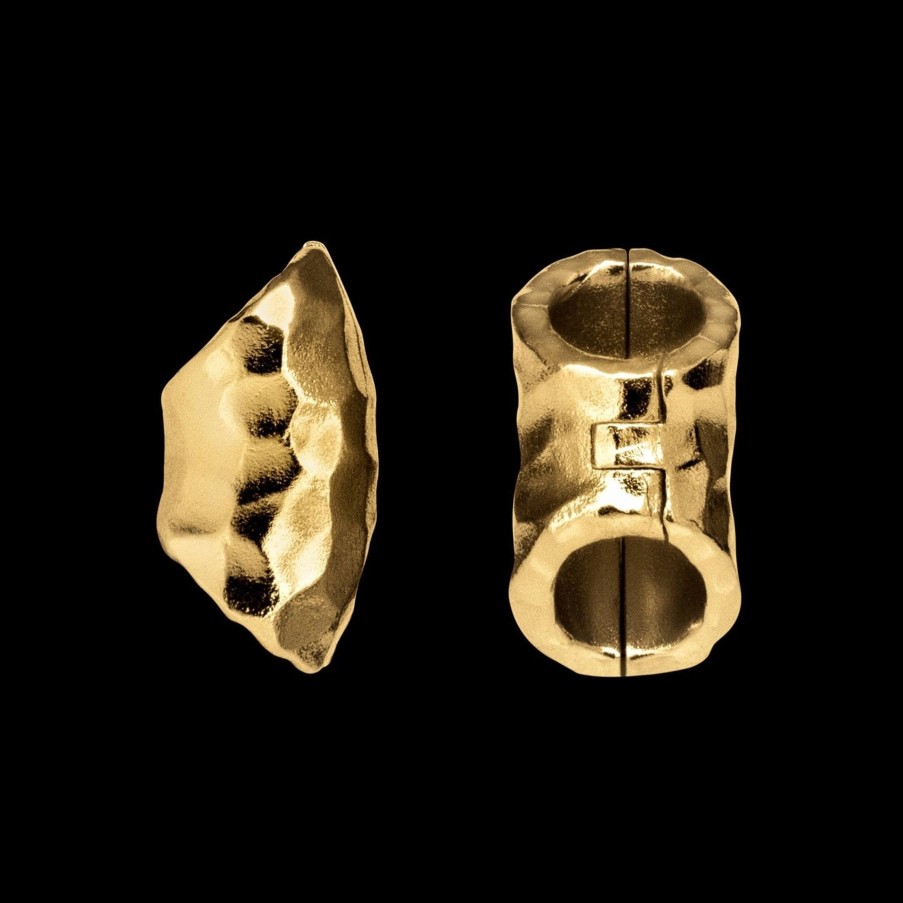 Ring Stacks & Lobe Cuffs™ Ask & Embla | Hammered Lobe Cuffs™