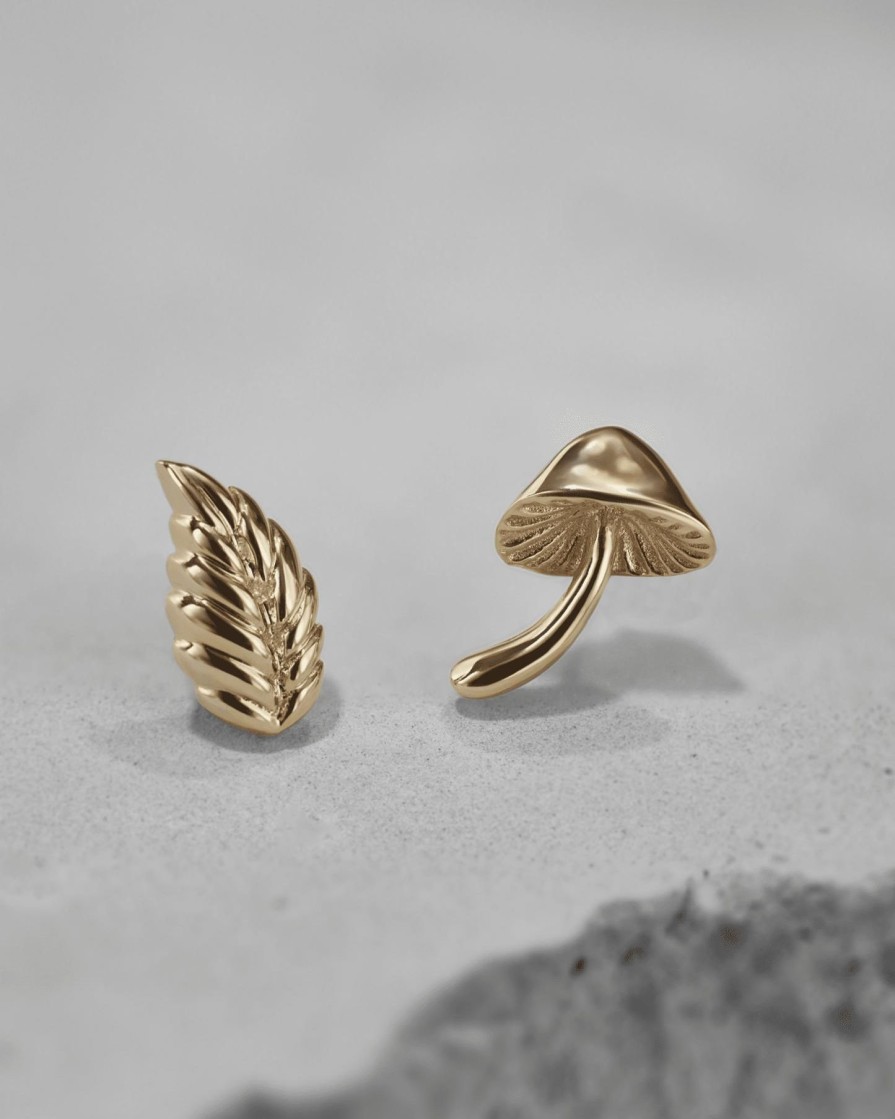 Piercing Jewelry Ask & Embla | Forager Threadless End (14K Gold)