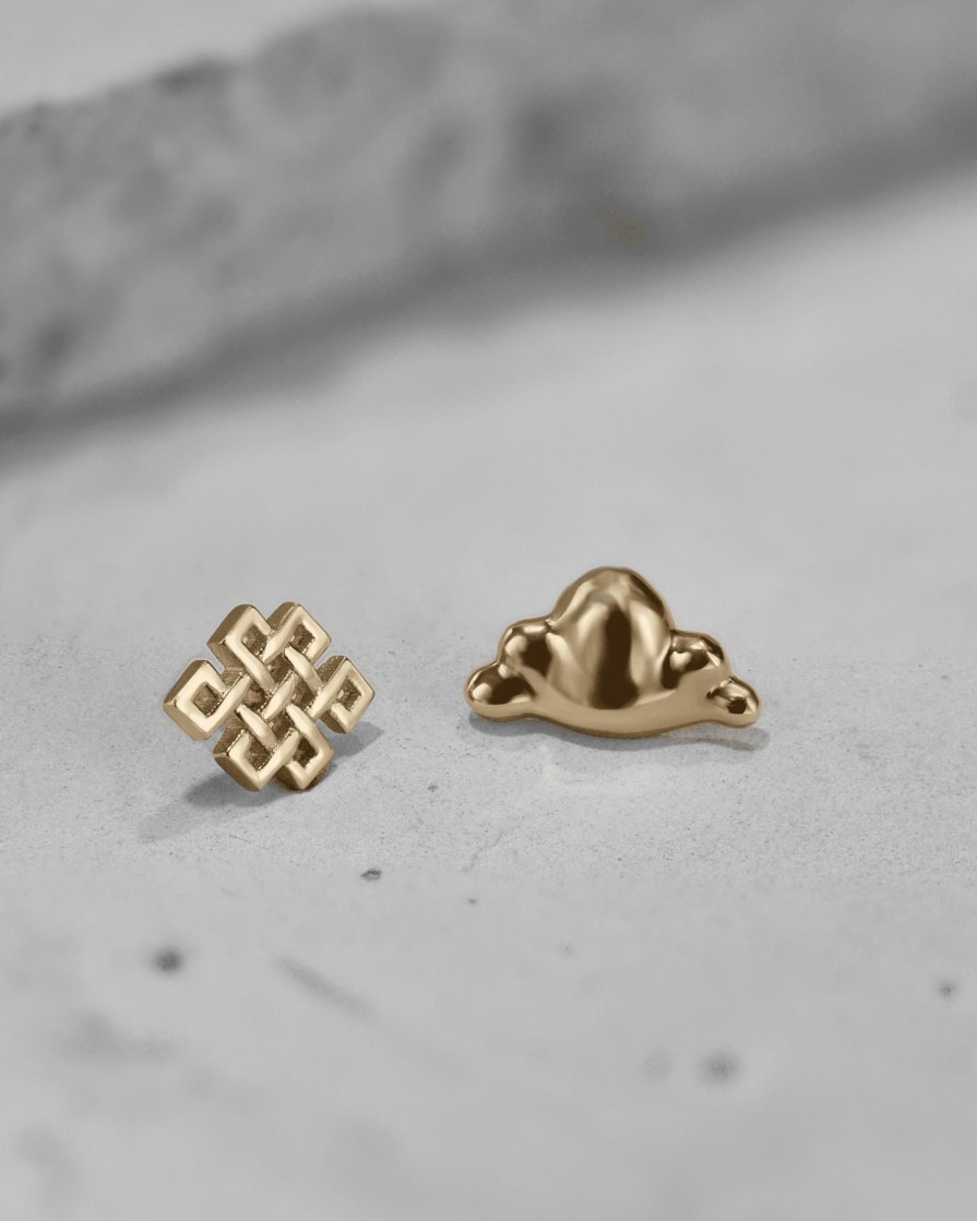 Piercing Jewelry Ask & Embla | Nimbus Threadless End (14K Gold)