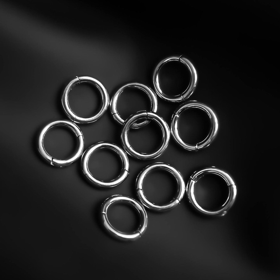 Ring Stacks & Lobe Cuffs™ Ask & Embla | Classic Ring Stack In Steel