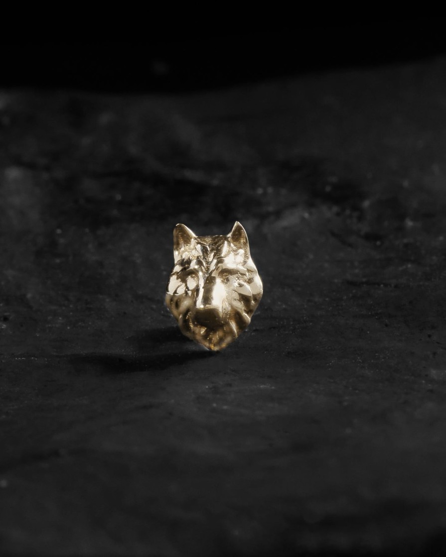 Piercing Jewelry Ask & Embla | Fenrir Threadless End (14K Gold)