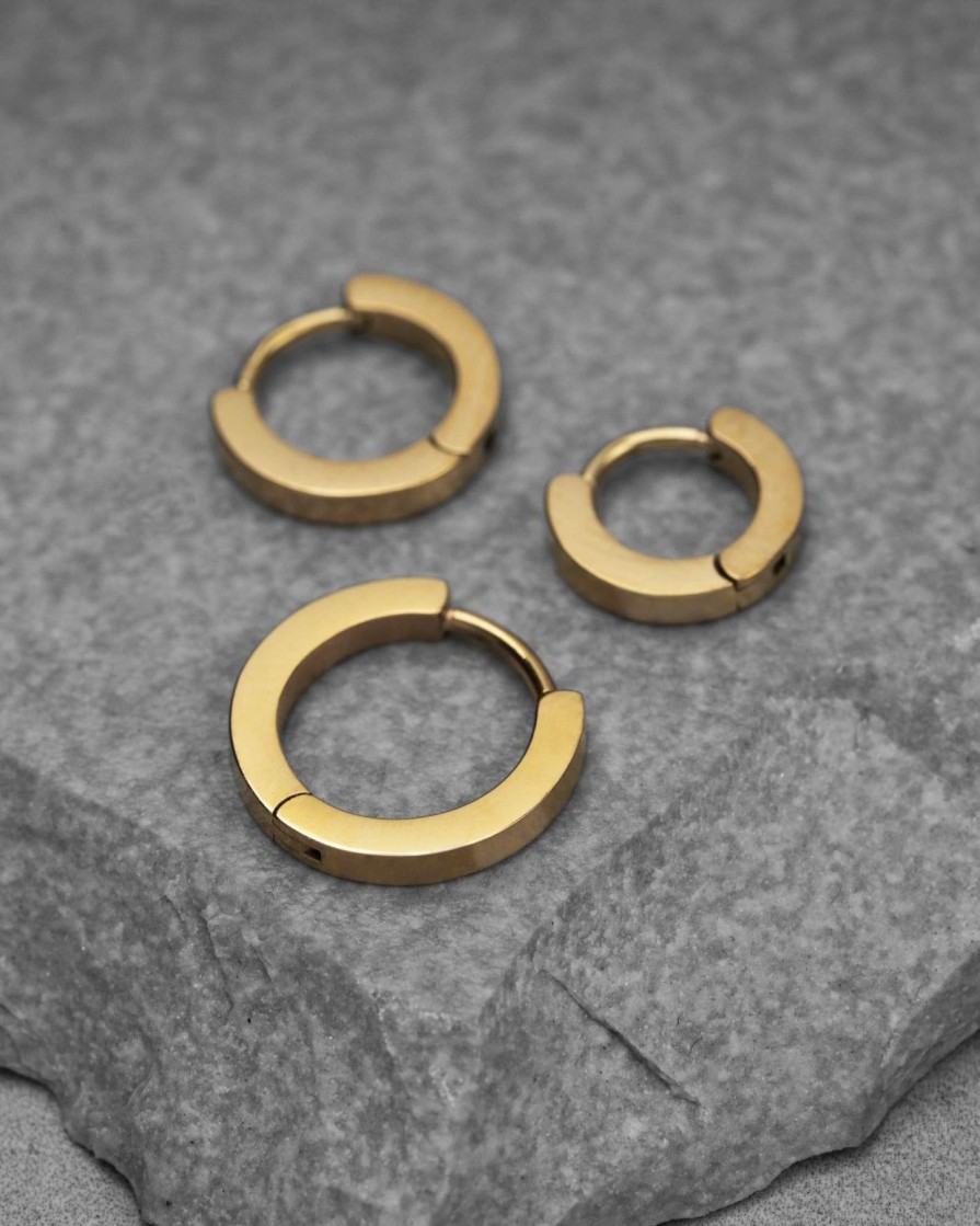 Earrings Ask & Embla | Classic Court Huggie Earrings