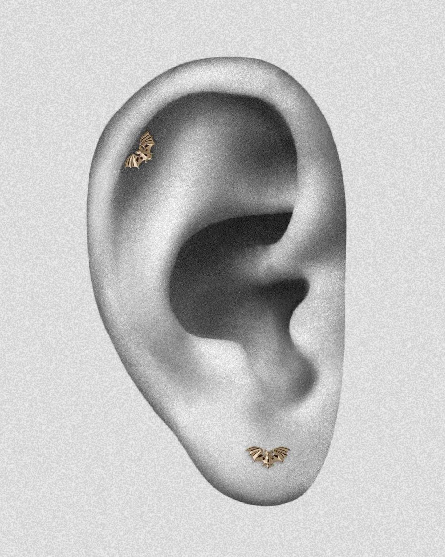 Piercing Jewelry Ask & Embla | Omnia Threadless End (14K ) Gold