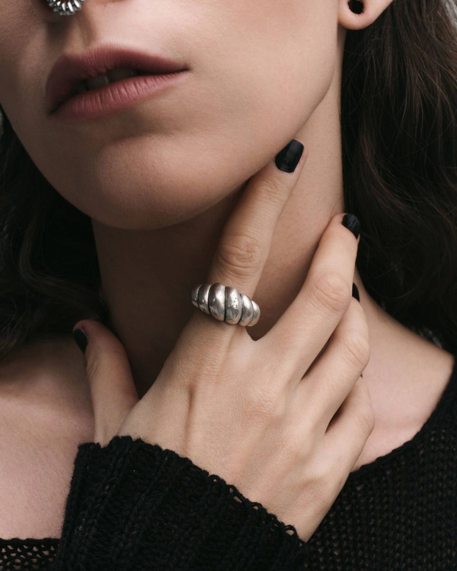 Rings Ask & Embla | Reverie Rope Ring Silver