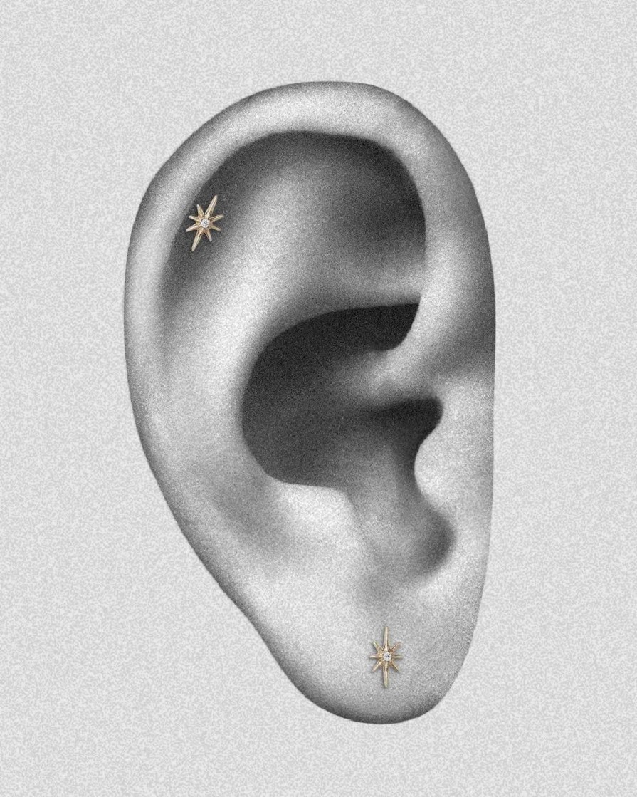 Piercing Jewelry Ask & Embla | Lemuria Threadless End (14K ) Gold